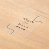 Happy new year name message gray simple holiday  acryleinladungen (Ablage )