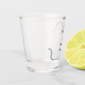 Happy new year name message gray simple holiday schnapsglas (Links)