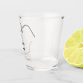 Happy new year name message gray simple holiday schnapsglas (Rechts)