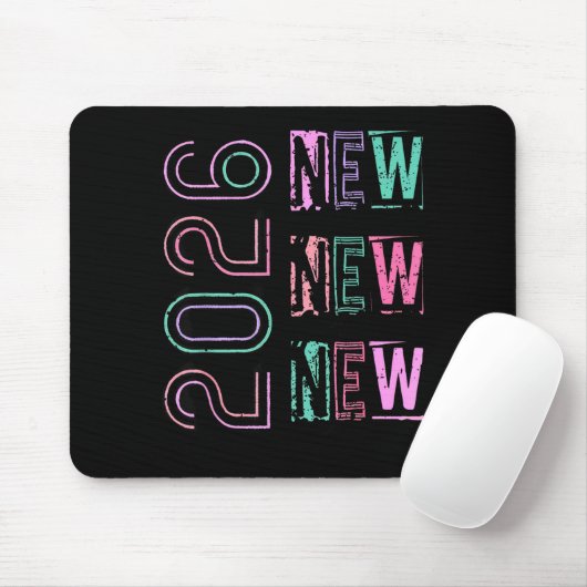 Happy New Year New Grace New Praise 2026 New Year' Mousepad (Mit Mouse)