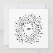 Happy New Year, New Year Greeting Karte (Vorderseite)