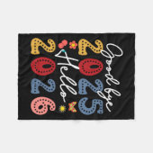 Happy New Year New Years Eve Party Countdown Hello Fleecedecke (Vorderseite (Horizontal))