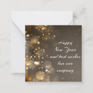 Happy New Year Note Mitteilungskarte