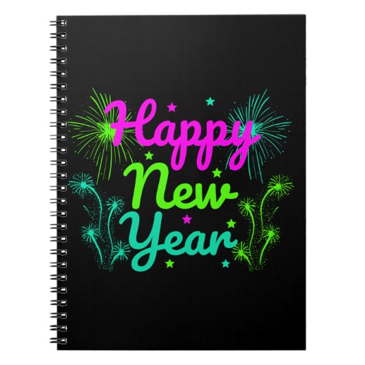 Happy New Year Notizblock (Vorderseite)