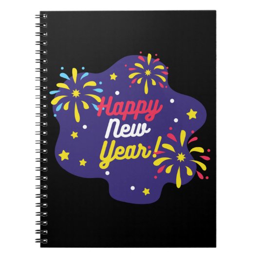 Happy New Year Notizblock (Vorderseite)