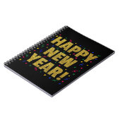 Happy New Year Notizblock (Linke Seite)