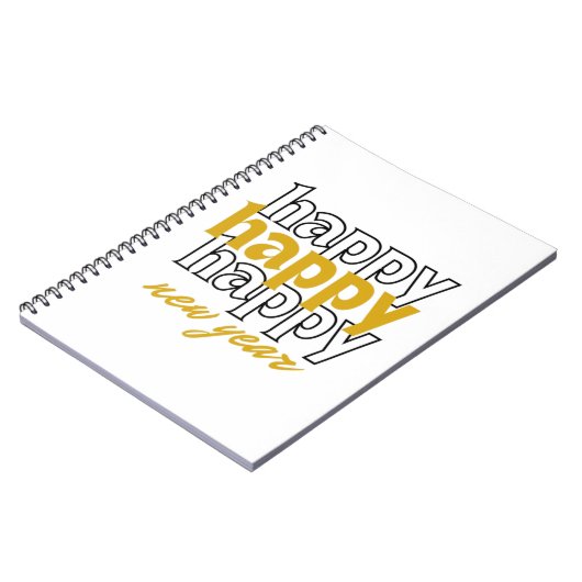 Happy New Year Notizblock (Linke Seite)