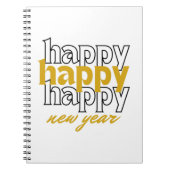 Happy New Year Notizblock (Vorderseite)
