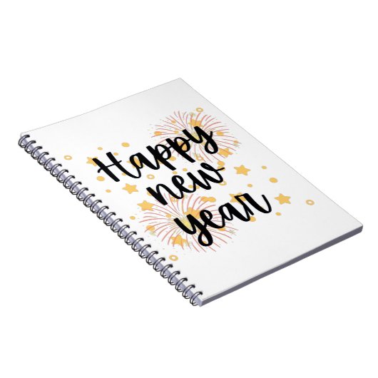 Happy New Year Notizblock (Rechte Seite)