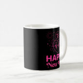 Happy New Year Nurse Crew Heartbeat New Years Eve Kaffeetasse (VorderseiteRechts)