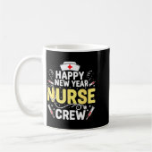 Happy New Year Nurse Shirt, Fireworks Stethoscope Kaffeetasse (Links)