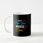 Happy New Year Nurse Shirt, Fireworks Stethoscope Kaffeetasse (Links)