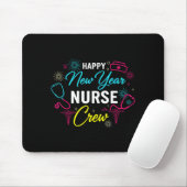 Happy New Year Nurse Shirt, Fireworks Stethoscope  Mousepad (Mit Mouse)
