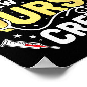 Happy New Year Nurse Shirt, Fireworks Stethoscope Poster (Ecke)