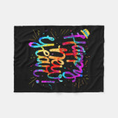 Happy New Year Nye Party 2025 Funny New Years Eve  Fleecedecke (Vorderseite (Horizontal))