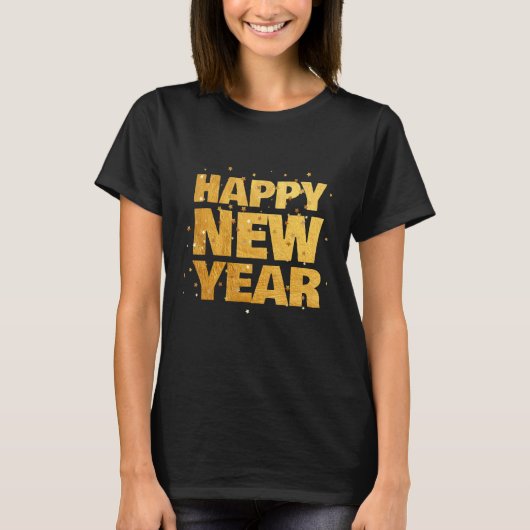 Happy New Year NYE Party New Years Eve Confetti T-Shirt (Vorderseite)