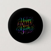 Happy New Year Nye Years Eve Family Party Countdow Button (Vorderseite)