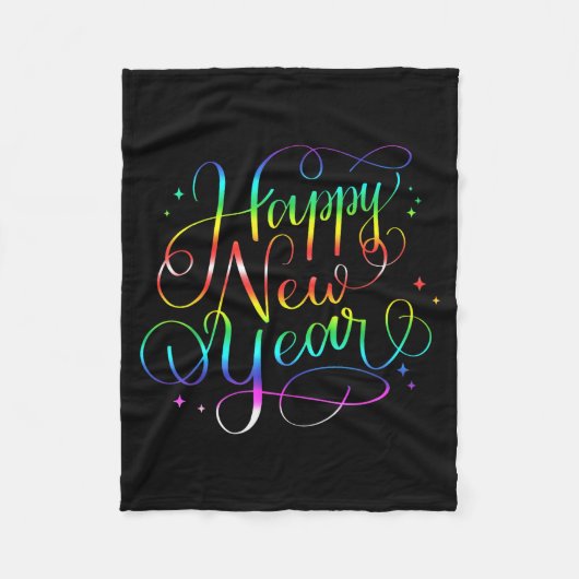 Happy New Year Nye Years Eve Family Party Countdow Fleecedecke (Vorderseite)