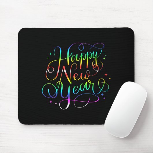 Happy New Year Nye Years Eve Family Party Countdow Mousepad (Mit Mouse)