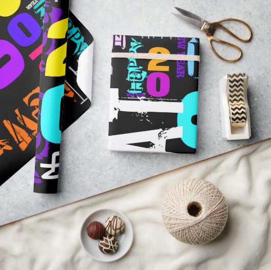 Happy New Year of the Rat Wrapping P Geschenkpapier (Kunsthandwerk)