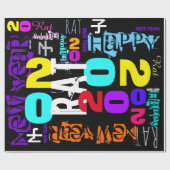 Happy New Year of the Rat Wrapping P Geschenkpapier (Flach)