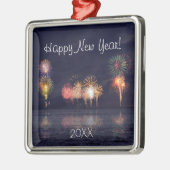Happy New Year Ornament Aus Metall (Links)
