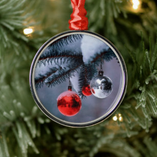 Happy New Year Ornament Aus Metall