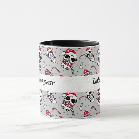 Happy new year panda pattern Tasse (Zentrum)