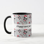 Happy new year panda pattern Tasse (Links)