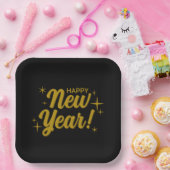 Happy New Year Paper Plates Pappteller (Party)