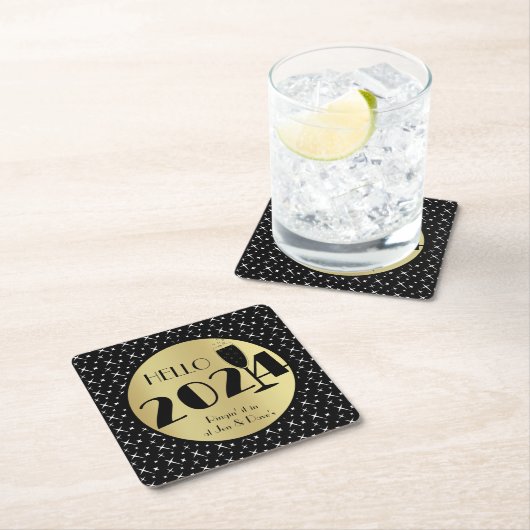 Happy New Year Paper Untersetzer (Vor Ort)