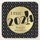 Happy New Year Paper Untersetzer (Vorderseite)