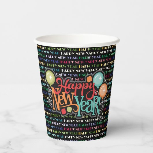Happy New Year Pappbecher (Rückseite)