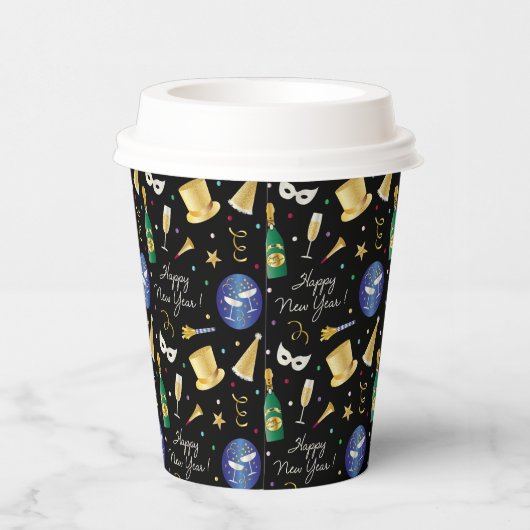 Happy New Year Pappbecher (Rechts)