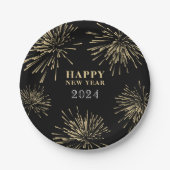 Happy New Year Pappteller (Vorderseite)