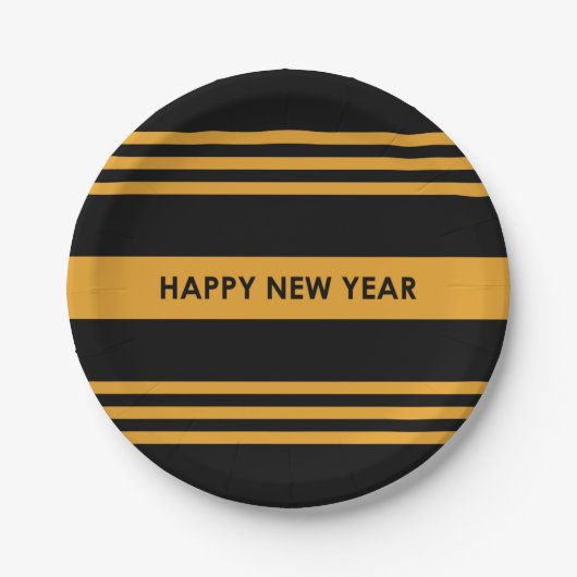 Happy New Year Pappteller (Vorderseite)