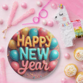 Happy New Year Pappteller (Party)