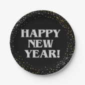 Happy New Year Pappteller (Vorderseite)