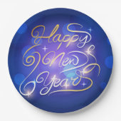 Happy New Year Pappteller (Vorderseite)