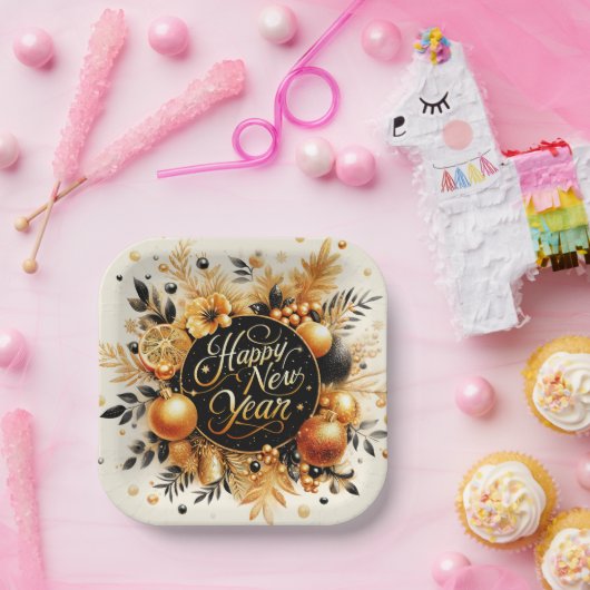 Happy New Year Pappteller (Party)