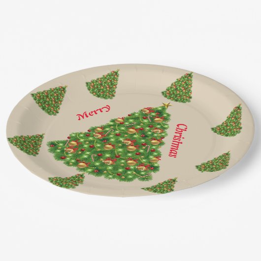 Happy New Year Pappteller (Schrägansicht)