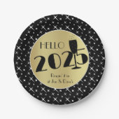 Happy New Year Pappteller (Vorderseite)