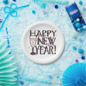 Happy New Year Pappteller (Party)