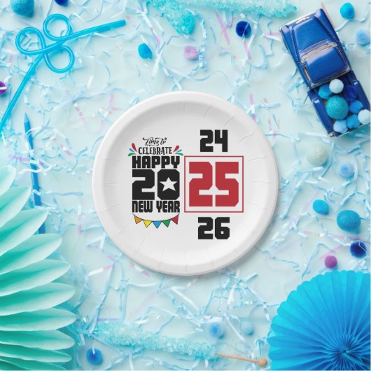 Happy New Year Pappteller (Party)