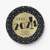 Happy New Year Pappteller (Vorderseite)