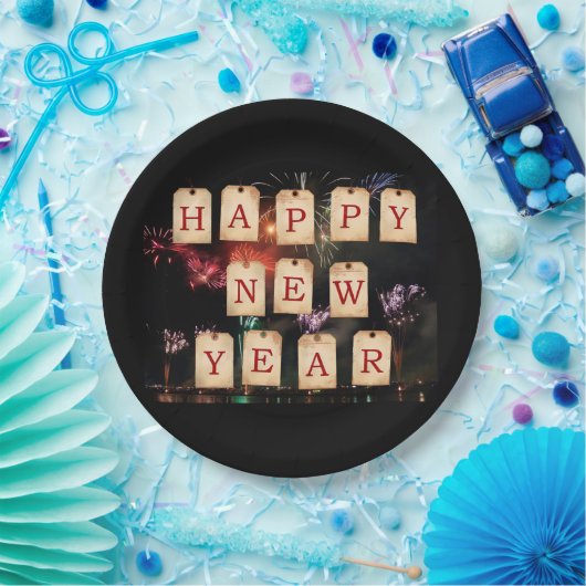 Happy New Year Pappteller (Party)