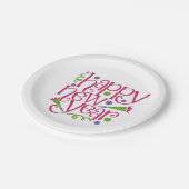 Happy New Year Pappteller (Schrägansicht)