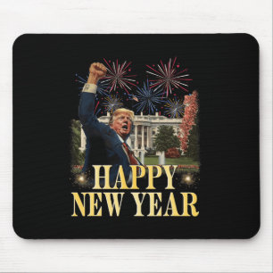 Happy New Year Party 2025 Trump 2024 Nehmen Amerik Mousepad