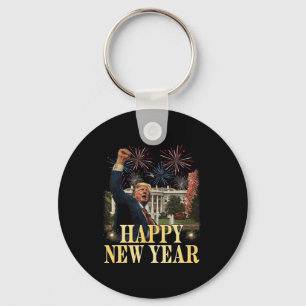 Happy New Year Party 2025 Trump 2024 Nehmen Amerik Schlüsselanhänger