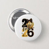 Happy New Year Party 2026 Ballon Family Matching M Button (Vorne & Hinten)